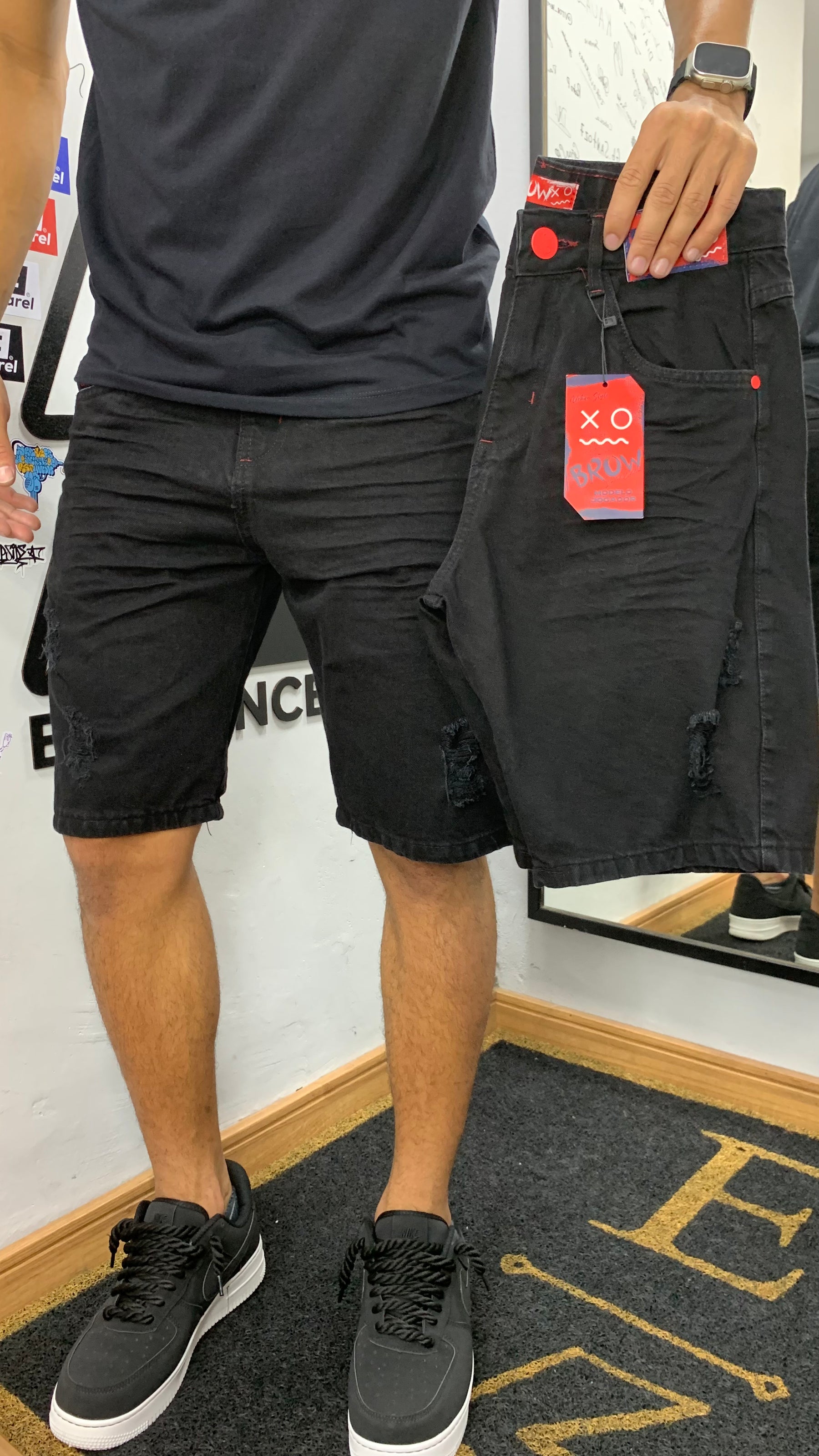 Bermuda Jogador Brow Jeans