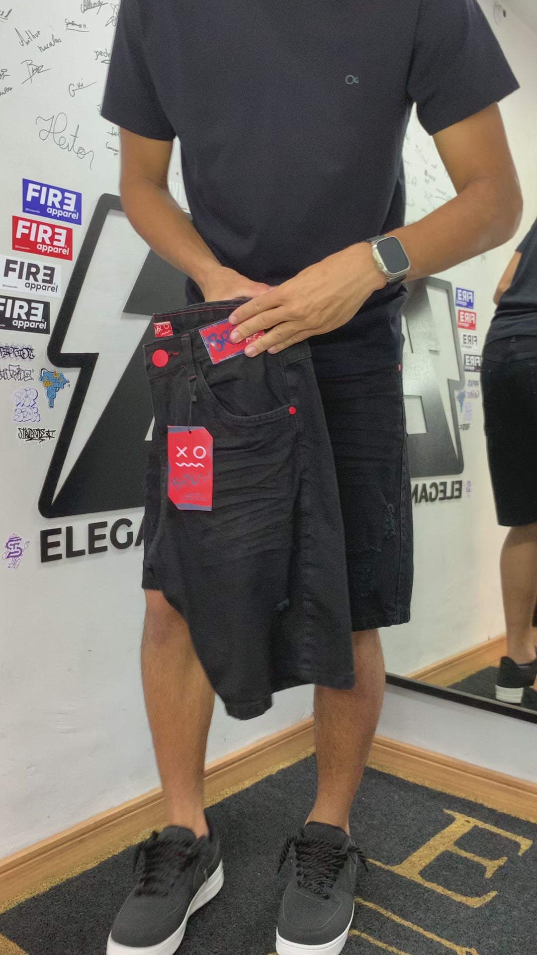 Bermuda Jogador Brow Jeans